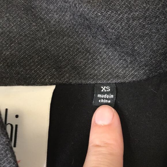 CAbi 3184 Love Carol Gray Modern Mesh Back Buckle Full Zip Jacket XS Moto Biker - Picture 6 of 13